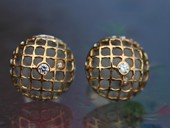 374 - STUDS | The Companion, stainless steel, gold, diamonds, Turn Art