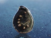 320 - BROSCHE | Happy Stars, ES, Gold, Muschelteil, Brillanten, Star Art: North Crown