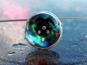 309 - ANH�NGER | Southern Cruz, ES, Bergkristall Opstein, Paua, Brillanten, Star Art 