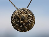 316- ANH�NGER | Seesternreise, Edelstahl, Gold, Brillanten, Welded Gold Filing