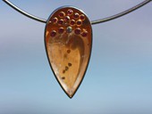 329 - ANH�NGER | Crystal Soul, ES, Gold, Bergkristall mit Pyrit, Rubine, Brillant, Gem Art