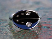 327 - RING | Opposite, ES, Brillanten, Spiegelung, Op Art