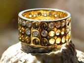 Ring, Love Saying, gold, Diamonds, Braille Art, 2007