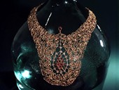 80 |  Necklace, The Dream, Gold, Diamonds, Rubies, Drawn Wire Work, 1969