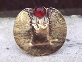 89 |  Brooch, Gold, Fire Opal, Golden Positive, Skarabeus 1978 