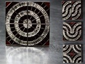 13 |  Brooch, Magic Square, White Gold, Diamonds, Onyxes, Carnelian, Turn Art, DIAMONDS INTERNATIONAL AWARD, Paris 1990