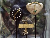 4 |  Brooches, Life in the River, Gold, River Stones, Diamonds, Emerald, Philosopher's Stone, 1990