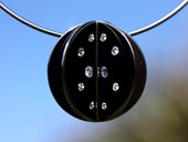 359 - PENDANT | Stars in the Mirror, SS, Brillanten, reflection, Op Art, Star Art Cassiopeia